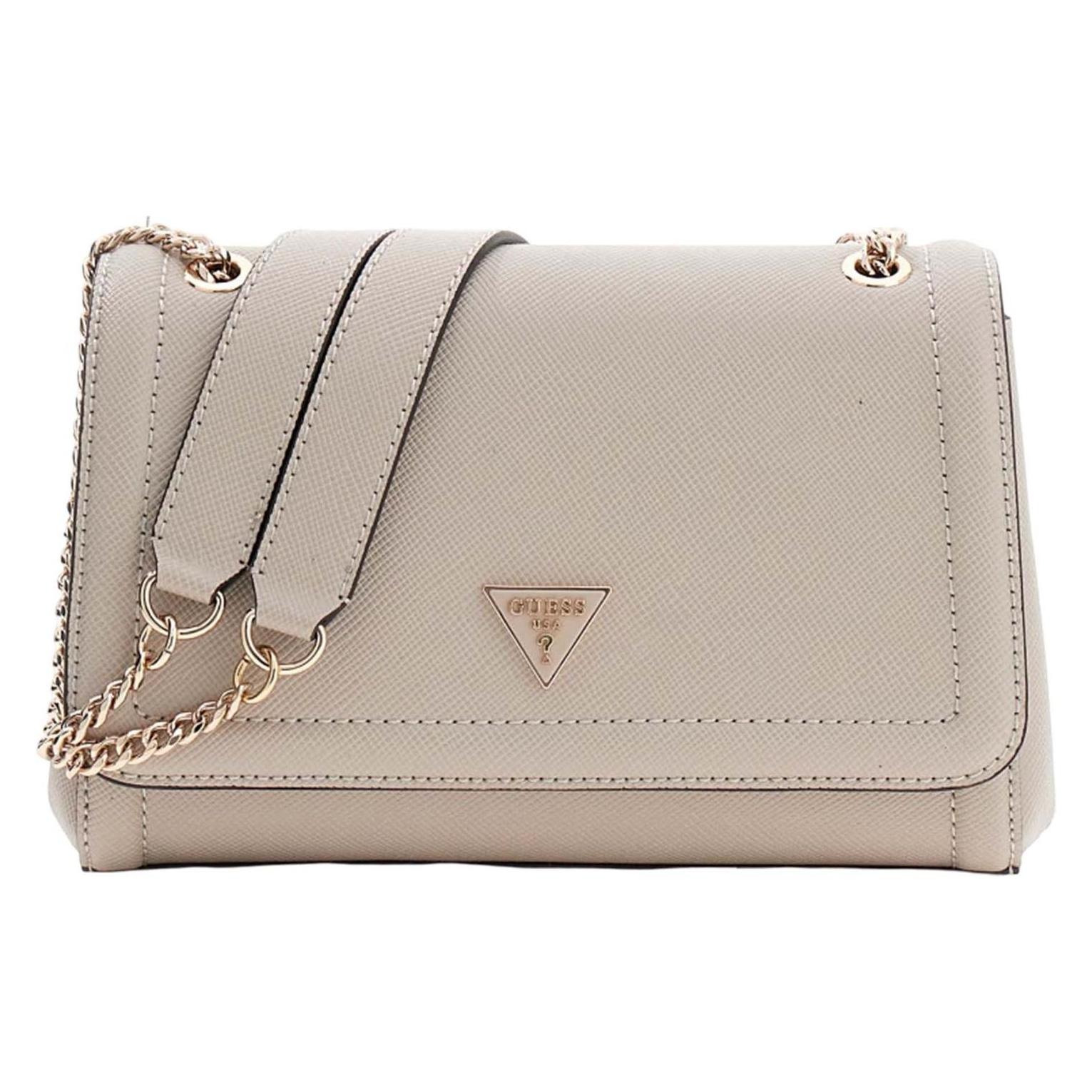 Guess, Damen, Handtasche, Noelle Ii Convertible Xbody Flap Bag, Beige