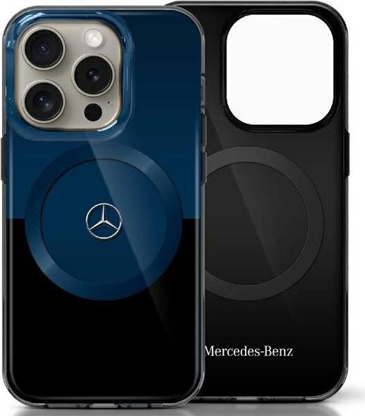Produktbild Mercedes MEHMP16X23HBIKV iPhone 16 Pro Max 6.9" czarny niebieski/black blue hardcase MB Double La (Apple iPhone 16 Pro Max)
