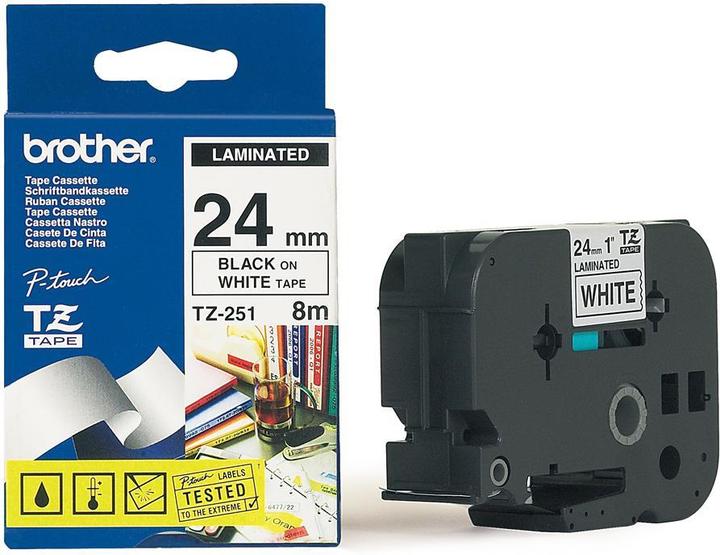 Produktbild Brother P-Touch Tape (2.40 cm, Weiss)