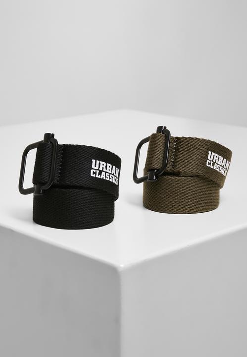 Produktbild Urban Classics Industrial Canvas Belt 2-Pack (S, M)
