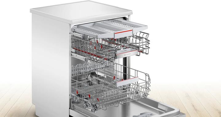 Produktbild Bosch Hausgeräte Serie 6, Freistehender Geschirrspüler, 60 cm, Weiss, SMS6ECW00E