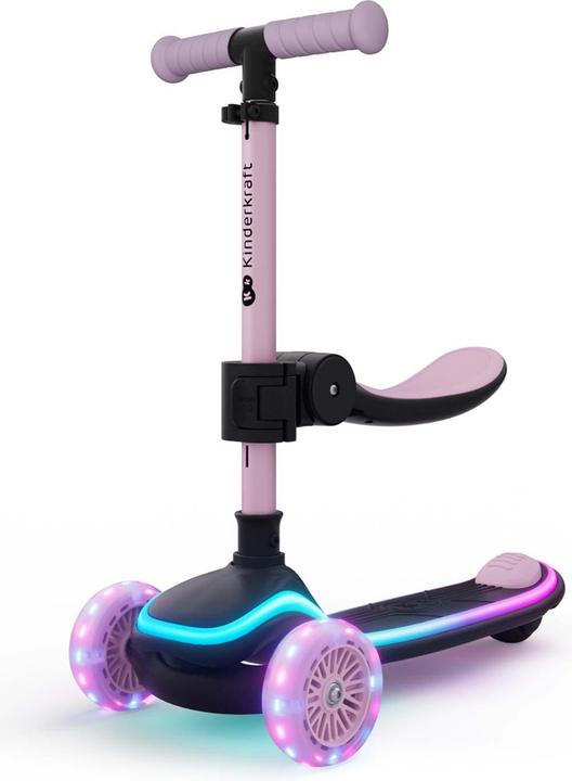 Produktbild KinderKraft Three-wheeled LED scooter pink