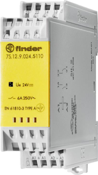 Actual product image Finder Relay module ,1NO+1NC 6A 24Vac