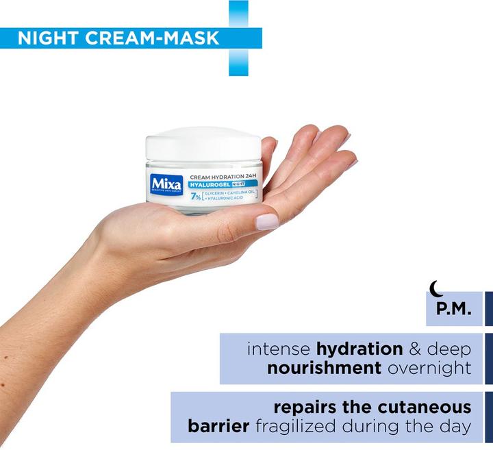 Produktbild Mixa Hyalurogel Night (Gesichtspflege Set)