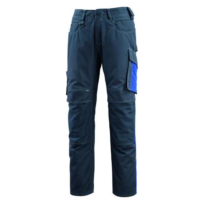 Mascot, Pantaloni Da Lavoro, Pantalone Mannheim Nero-Blu / Blu Pervinca (52)