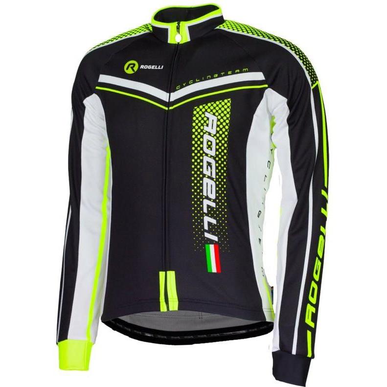 Rogelli, Uomini, Maglia ciclismo, GARA MOSTRO fluorescent long sleeve shirt 5XL (5XL), Arancia, Multicolore, 5XL