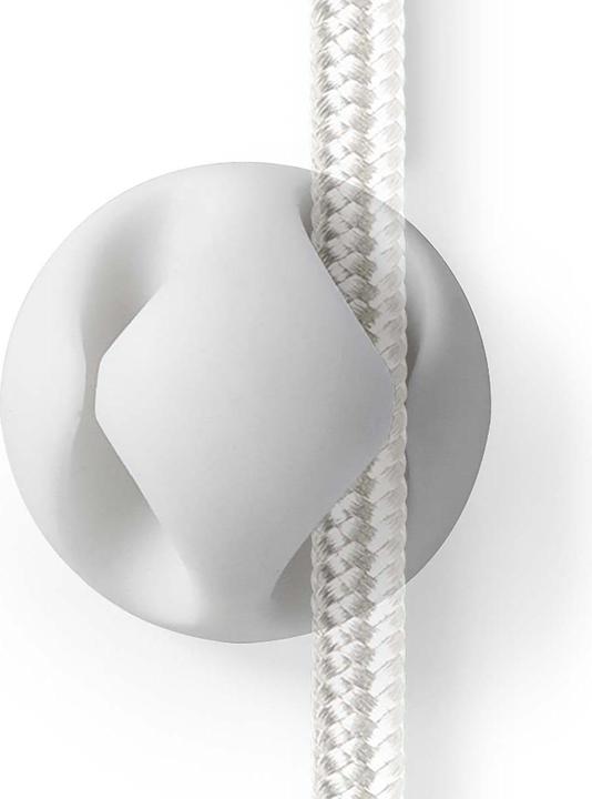 Productafbeelding Nedis Kabelmanagement kabelklem Vergrendeld 6 stuks max. kabeldikte: 5 mm Siliconen 20 mm Wit