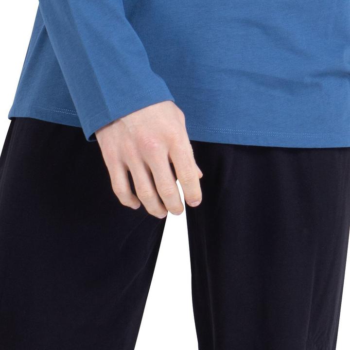 Produktbild Pyjama mit Rundhalsausschnitt und Frontprint (XXL)