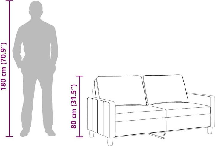 Produktbild vidaXL 2-Sitzer-Sofa (2-Sitzer)