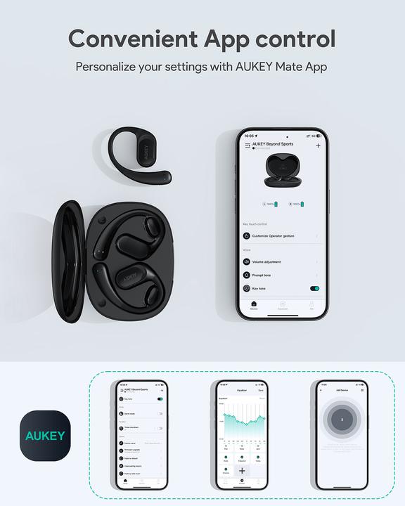 Immagine prodotto Aukey SPORTS FIT OPEN-EAR - Auricolari (35 h, Senza fili)