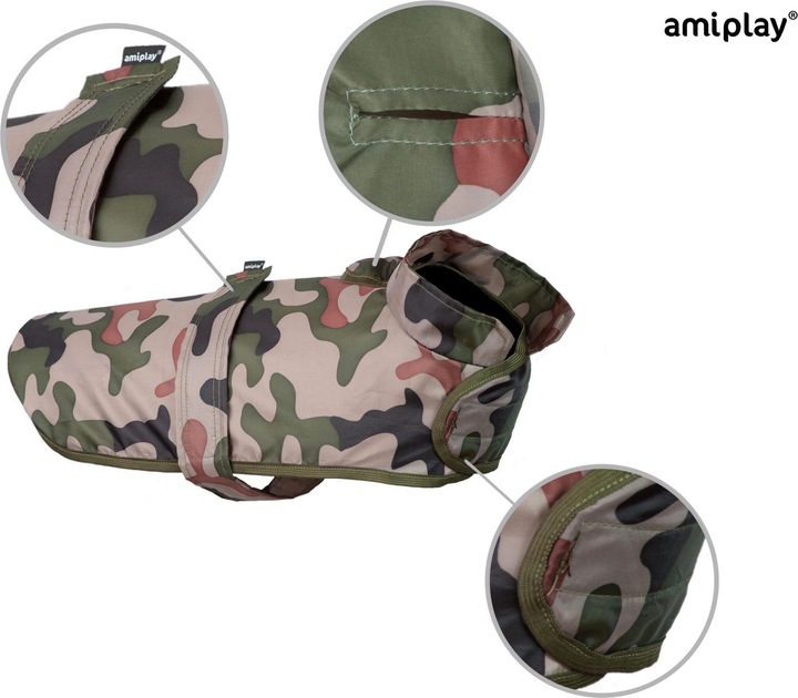 Actual product image amiplay Raincoat Bristol Coc.Spaniel 58cm Camo (Dog life jacket)