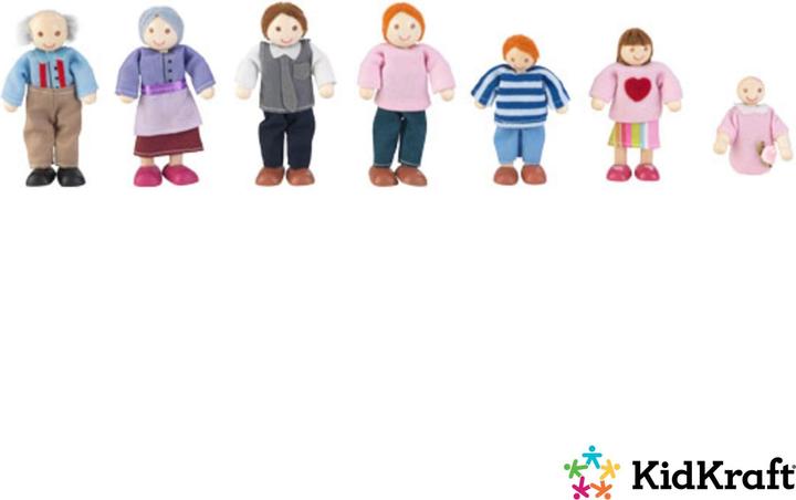 Produktbild KidKraft Puppenfamilie 7-köpfig