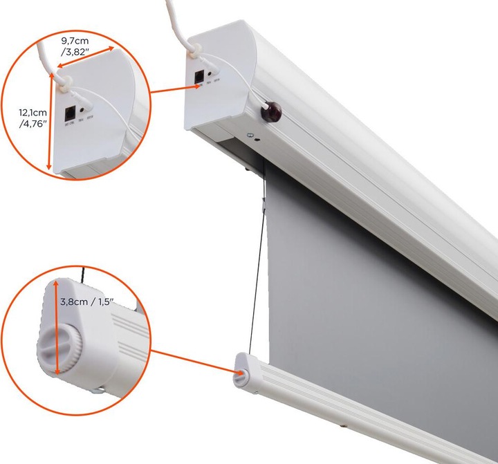 Produktbild Celexon Tension-Leinwand HomeCinema Dynamic Slate ALR 221x124cm 16:9 (100", 16:9)