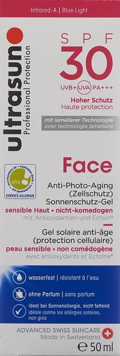 Actual product image Ultrasun Face (Sun cream face, SPF 30, 50 ml, 90 g)