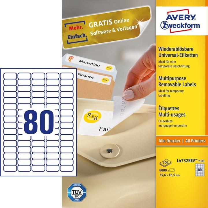 Productafbeelding Avery Universeel