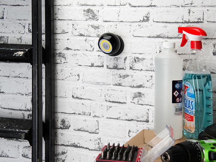 Produktbild Lunartec 2er-Set COB-LED-Akku-Leuchten mit PIR Sensor (200 lm)