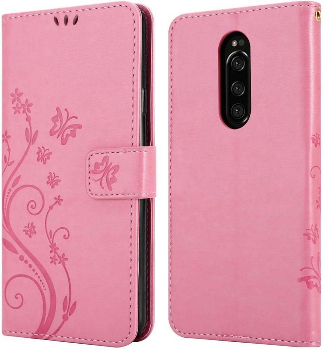 Actual product image Cadorabo Flower Book Cover (Sony Xperia 1, Sony Xperia XZ4)
