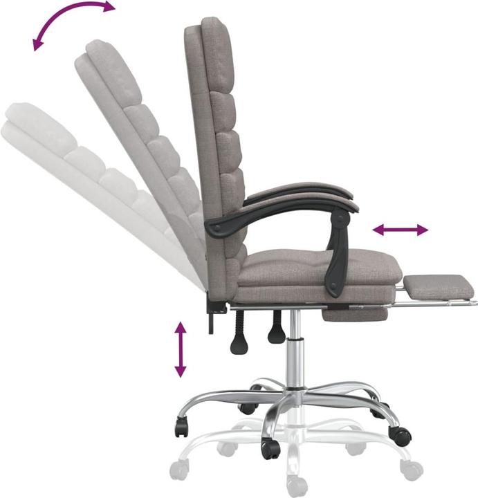 Image du produit vidaXL Massage-Bürostuhl (46.50 - 56 cm)