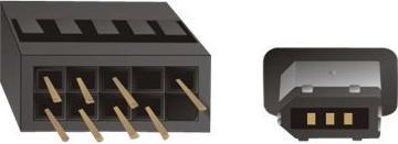 Image du produit Delock FireWire IEEE 1394A connecteur mâle 6 broches (0.16 m, FireWire)