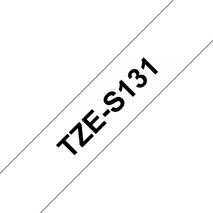Produktbild Brother TZe-S131 (1.20 cm, Schwarz, Transparent)