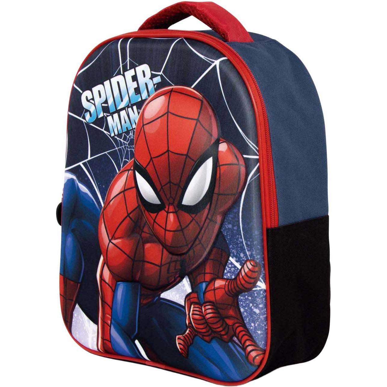 Borsa scuola materna, 3D Rucksack Spiderman, Multicolore