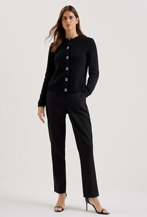 Image du produit Ted Baker Cardigan à col rond avec boutons roses (42)