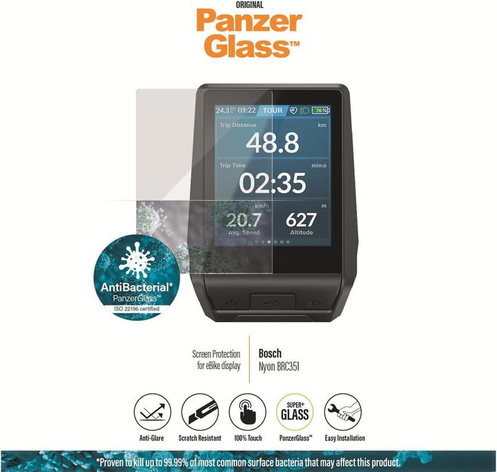 Actual product image PanzerGlass Display protection Anti-Glare Bosch Nyon BRC351 (E-bike display)