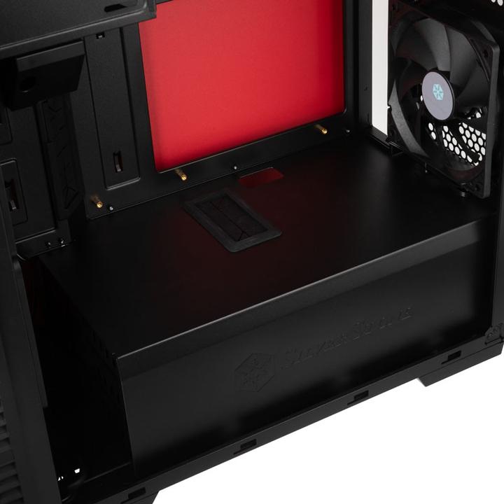 Produktbild Silverstone Tower SST-RL08BR-RGB schw./rot (Mini-DTX, Mini-ITX)