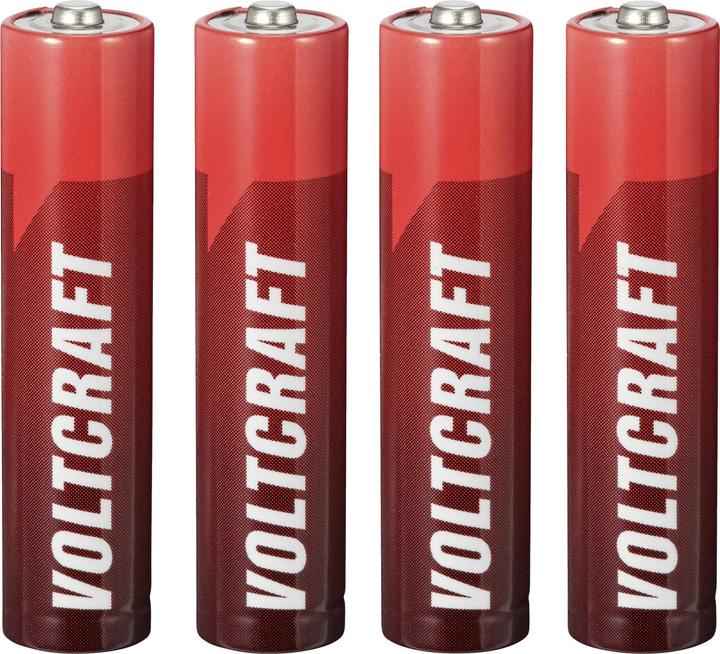 Produktbild Voltcraft LR03 Micro (AAA)-Batterie Alkali-Mangan 1350 mAh 1.5 V 4 St. (4 Stk., AAA, 1350 mAh)