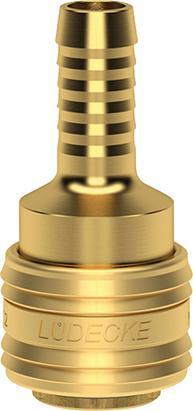 10 pezzi Attacco per aria compressa ES 6 T Attacco rapido Lüdecke pneumatico SLW 6 Ugello per tubo flessibile D