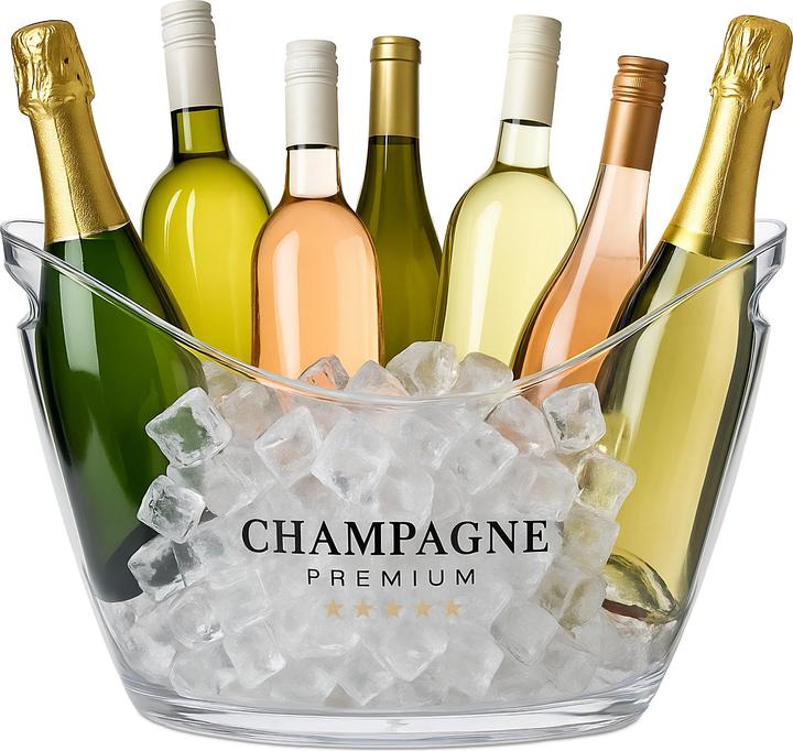 Produktbild Relaxdays Eiseimer 8l transparent