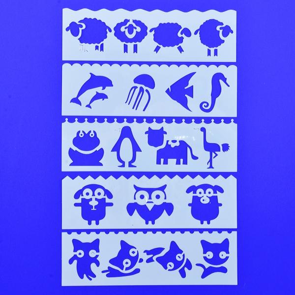 Image du produit Kögler Baumwollmäppchen zum Bemalen, Set mit 15 Mäppchen, 15 Stiften und 5 Schablonen, 20x12x0,5cm