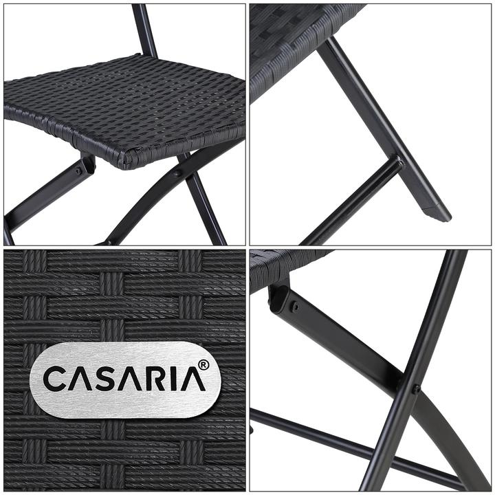 Immagine prodotto Casaria Sedia pieghevole in Poly Rattan (4x Set)
