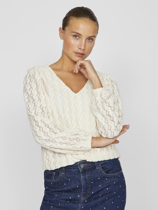 Produktbild Vila V-Ausschnitt Oberteil mit langen Ärmeln (M)