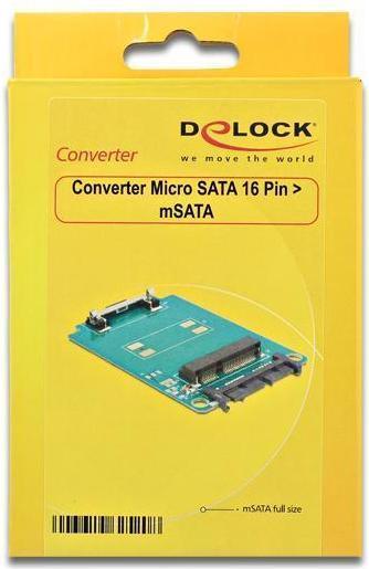 Immagine prodotto Delock Micro SATA 16 Pin > mSATA