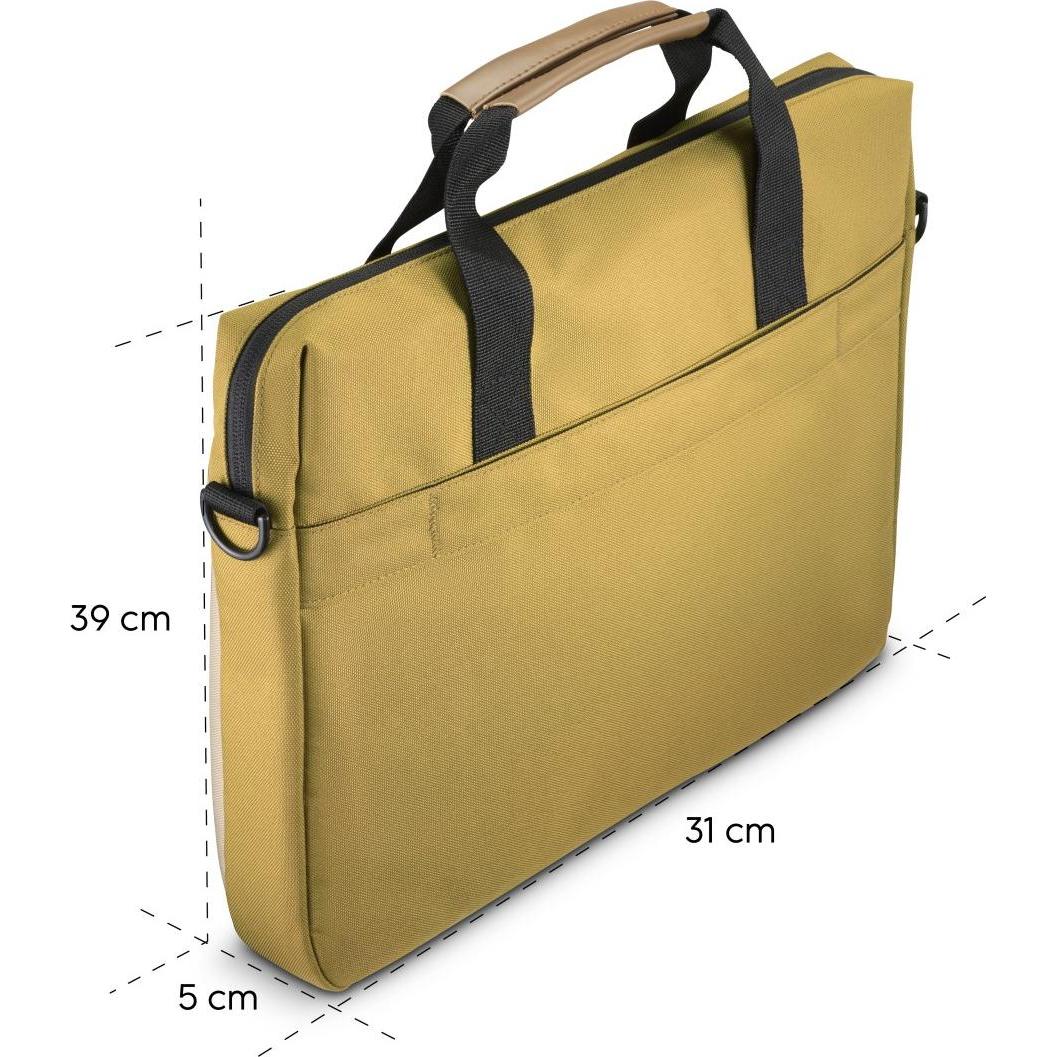Hama Silvan", nachhaltig, von 34 - 36 cm (13,3"- 14,1 (14.17", Universal), Notebooktasche, Beige