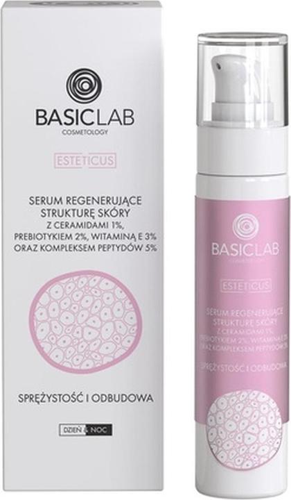Produktbild BasicLab Esteticus Skin Regenerating Serum With Ceramides 1% And Peptide Complex 5% Elasticity And (50 ml)