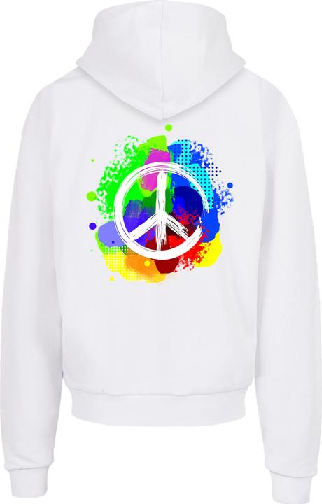 Produktbild Merchcode Peace - Wording Peace White and Peace - Graffiti with Ultra Heavy Hoody - 111859 (L)