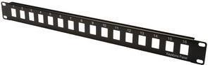 Produktbild Digitus Patch Panel 16port modular 1HE ungeschirmt schwarz RAL9005