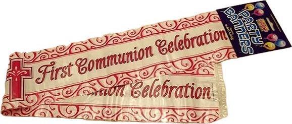 Actual product image Generic Cross First Holy Communion Banner