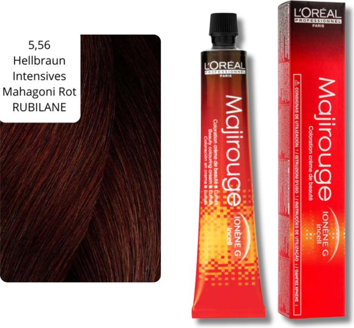 Immagine prodotto L'Oréal Professionnel Majirouge Rubilane (5,56 marrone chiaro rosso mogano intenso)
