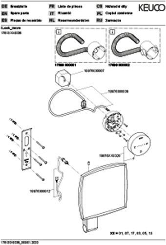Produktbild Keuco Kosmetikspiegel iLook move 200x200mm bel DALI Sw-chr gebü (200 x 200 mm)