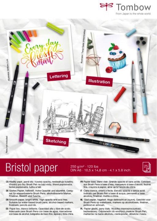 Actual product image Tombow Bristol (A6, Plain, No binding)