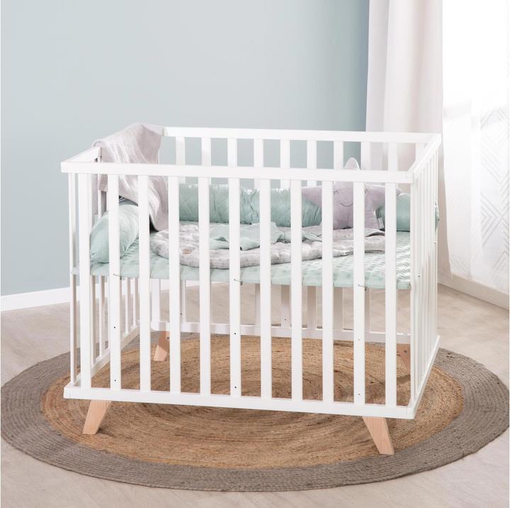 Immagine prodotto Roba Box con piedini in legno Lil Planet White 75 x 100 cm (75 cm, 100 cm, Legno misto, Faggio)