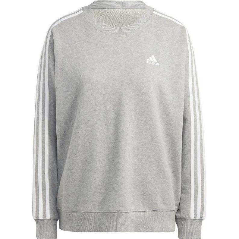 Adidas, Donne, Felpa + Maglione, Essentials 3-Streifen-Sweatshirt, Grigio, (XL)