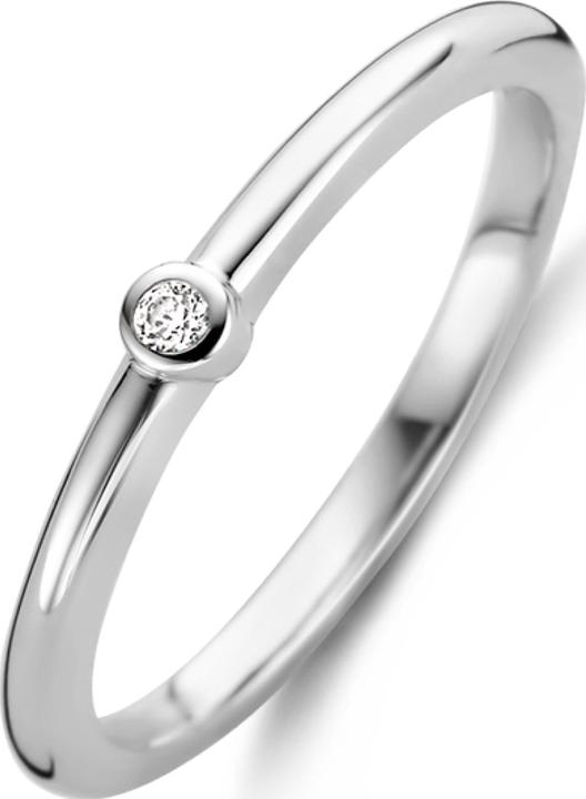 Actual product image Ti Sento Milano Ring with cubic zirconia 12249ZI (56, 925 Silver)