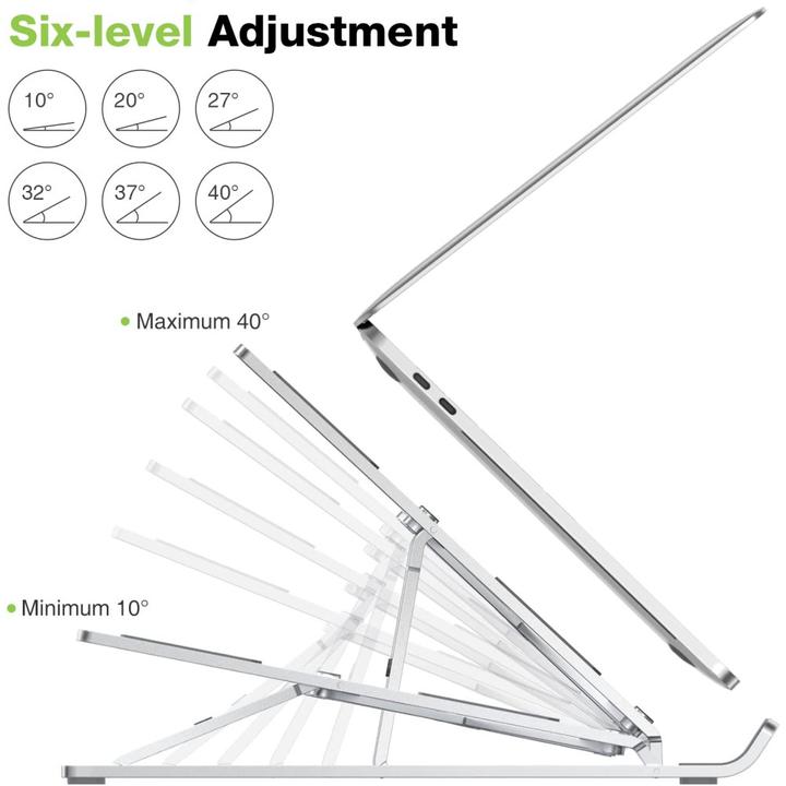 Produktbild Techly ICA-TBL 134TY notebook stand Silver (16")