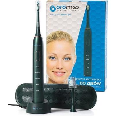 Oromed, Elektrische Zahnbürste, BRUSH GREEN electric toothbrush Adult Sonic toothbrush (Schallzahnbürste)