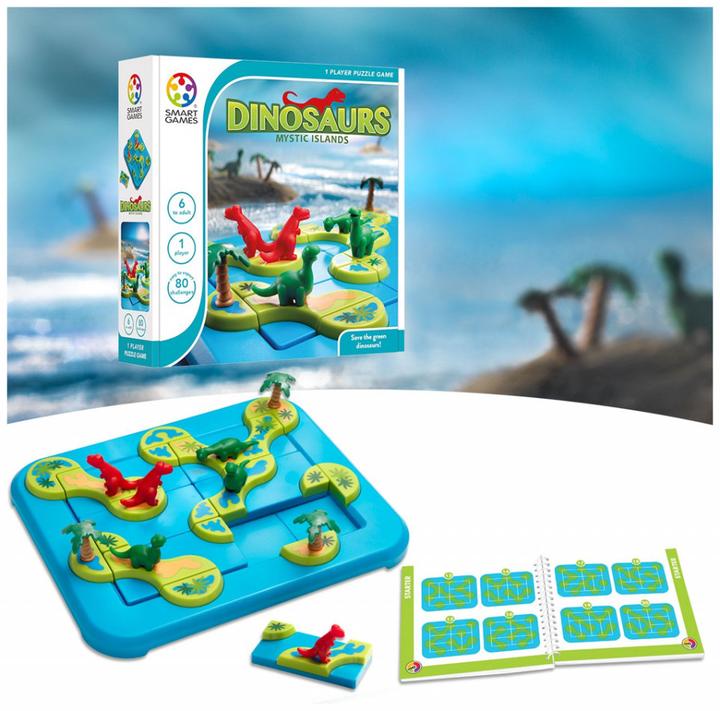 Produktbild Smart Games Dinosaurs Mystic Islands (Deutsch, Englisch, Französisch, Italienisch, 1 Spieler)
