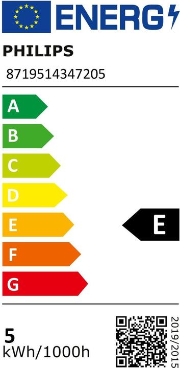 Energie-Label Philips Professional CorePro (E14, 4.30 W, 470 lm, 1 x, F)